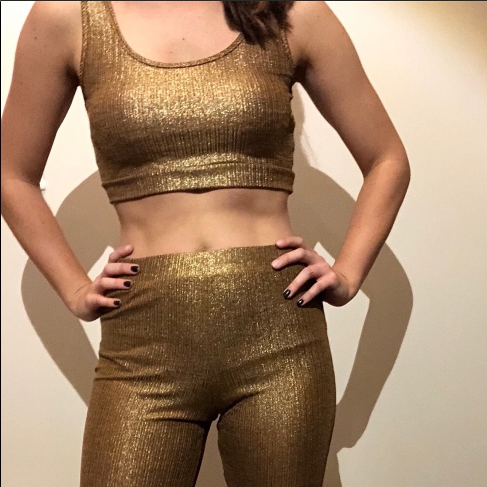 FULL SET - Crop Top & Vintage Pants - Two Piece